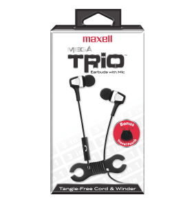 Mega Trio – Combo Pack Cord Winder – Built in MIC – Carrying Pouch